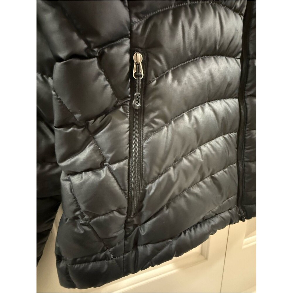 Patagonia Women's Down Sweater Jacket M Black 2008 Full Zip Goose Down Puffer - Picture 8 of 15